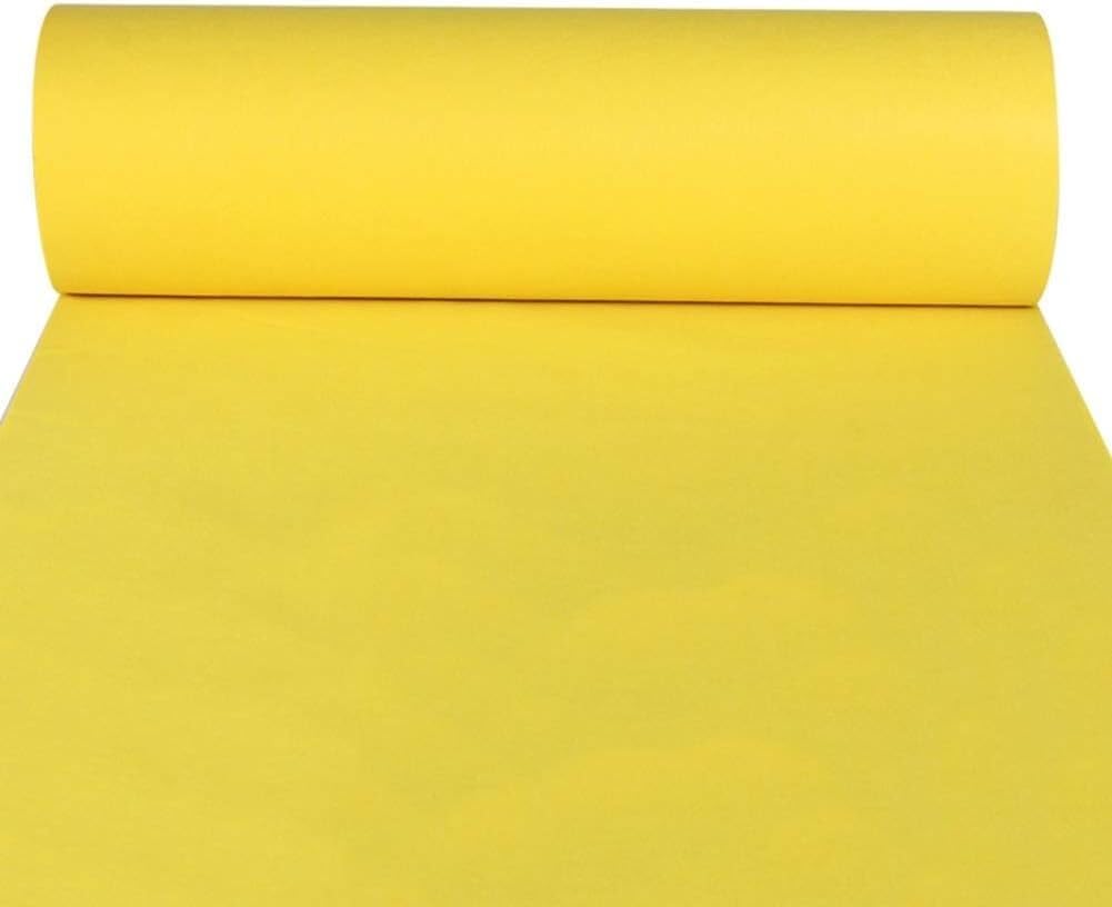 Tapis de passage jaune au metre tapis de ceremonie jetable 1.5m