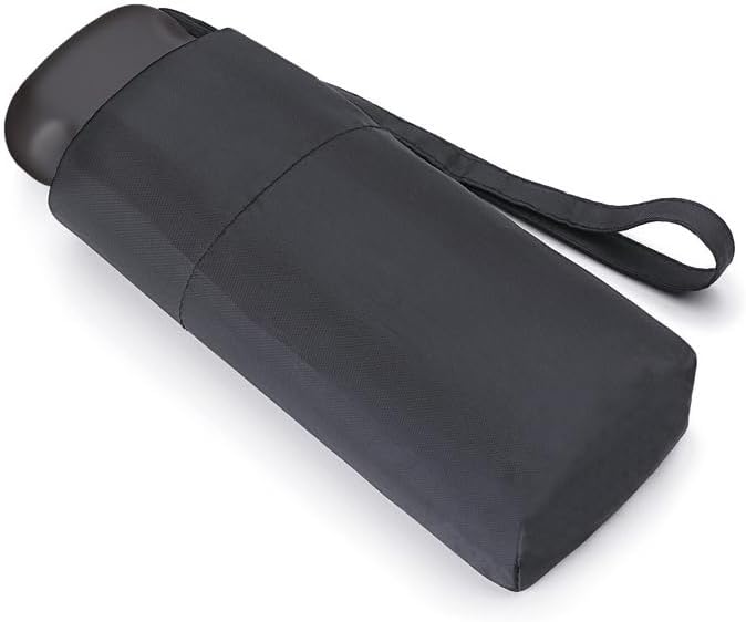 Incognito-16 Compact Flat Umbrella - Black image 5