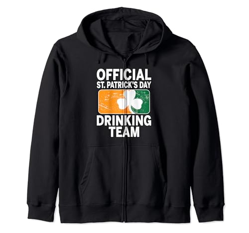 St-Patrick's Day Drinking Team Officiel Irlande Trèfle Sweat à Capuche