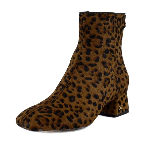 Bottine Sam Edelman Paige imprimé léopard brun clair grenade en taille 37 EU