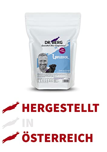 Dr. Berg URFLEISCH Huhn & Kartoffel für Welpen & Junghunde - Getreidefreies, hypoallergenes Hundefutter - Trockenfutter mit viel FRISCHFLEISCH - extra verträglich und lecker (10 kg)