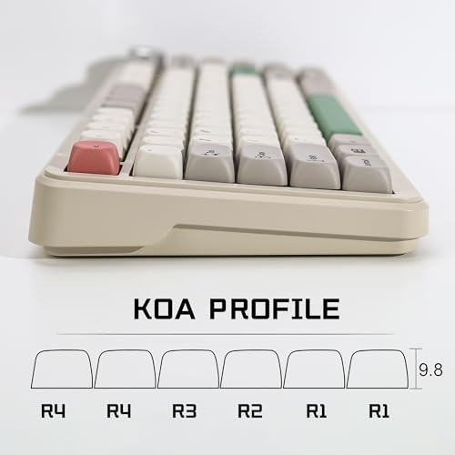 Image of KBDiy 9009 Retro Keycaps Set, 139 Keys KOA Profile PBT Dye-Sublimation Custom Keycaps, Compatible with 60% 65% 75% 100% Cherry Gateron MX Switches Mechanical Keyboards