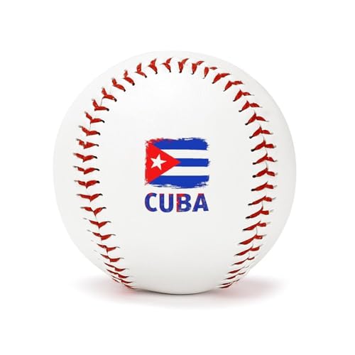 Baseball 2.8 Inch Cuba Cuban Flag Double-Sided Baseballs