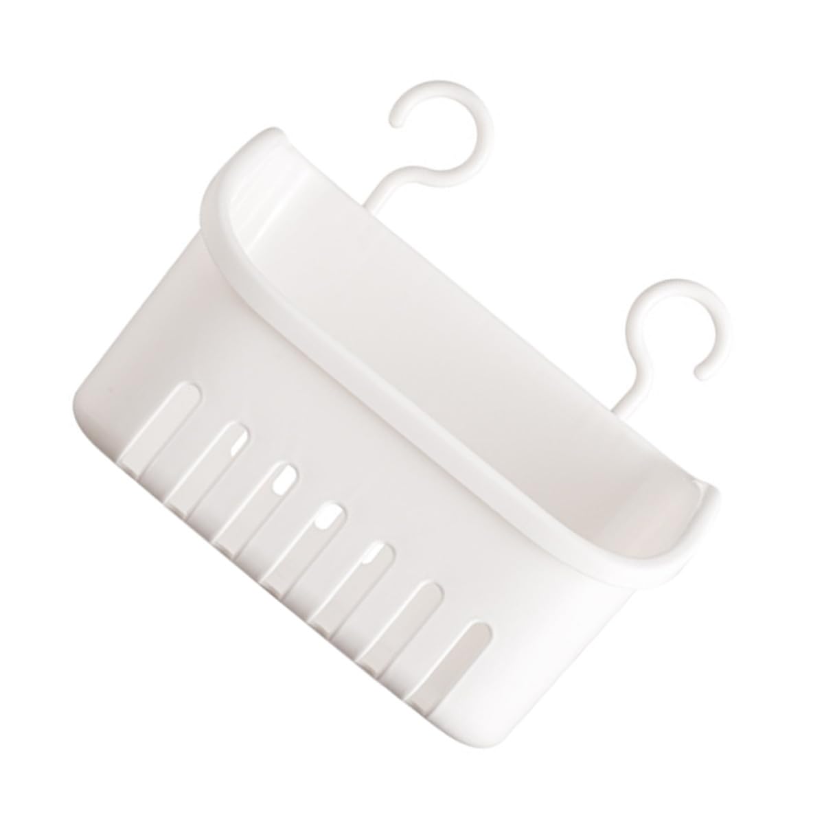 Cabilock Hanging Shower Basket Wall-mounted Bathroom Storage Organizer Large Waterproof Bath Supply Caddy Hooks for Household Toiletries and