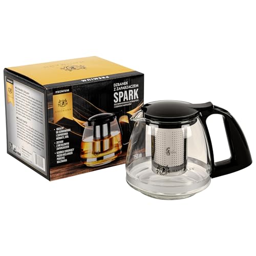KARL HAUSMANN Glas Teekanne mit Siebeinsatz - 750ml - Teekanne...