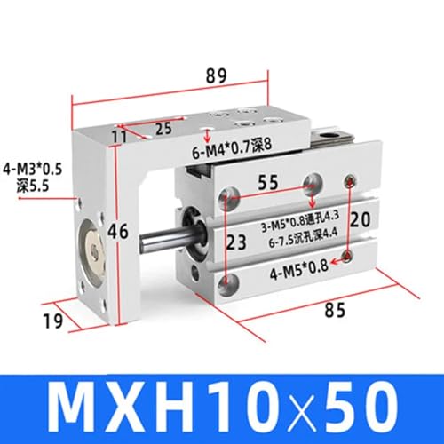 Table coulissante pneumatique MXH module de guidage compact - 3