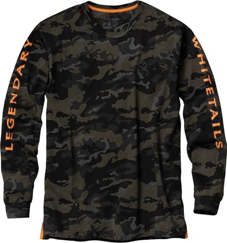 Image of Legendary Whitetails Mens Long Sleeve T-Shirt 100% Cotton Preshrunk Tee