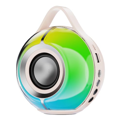 fesoklaf Altavoz Bluetooth portátil, altavoz inalámbrico Bluetooth 5.3, potente altavoz de 24 horas de reproducción, luces RGB, altavoces inalámbricos TWS para viajes, al aire libre, fiesta en casa