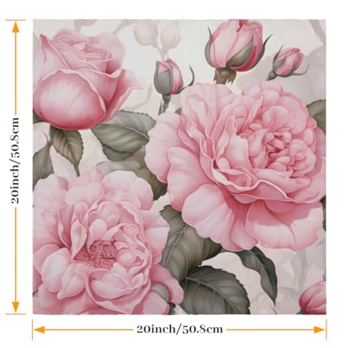 Servilletas de Tela Blossom Pinks Roses Multicolor 6 un. miniatura 2
