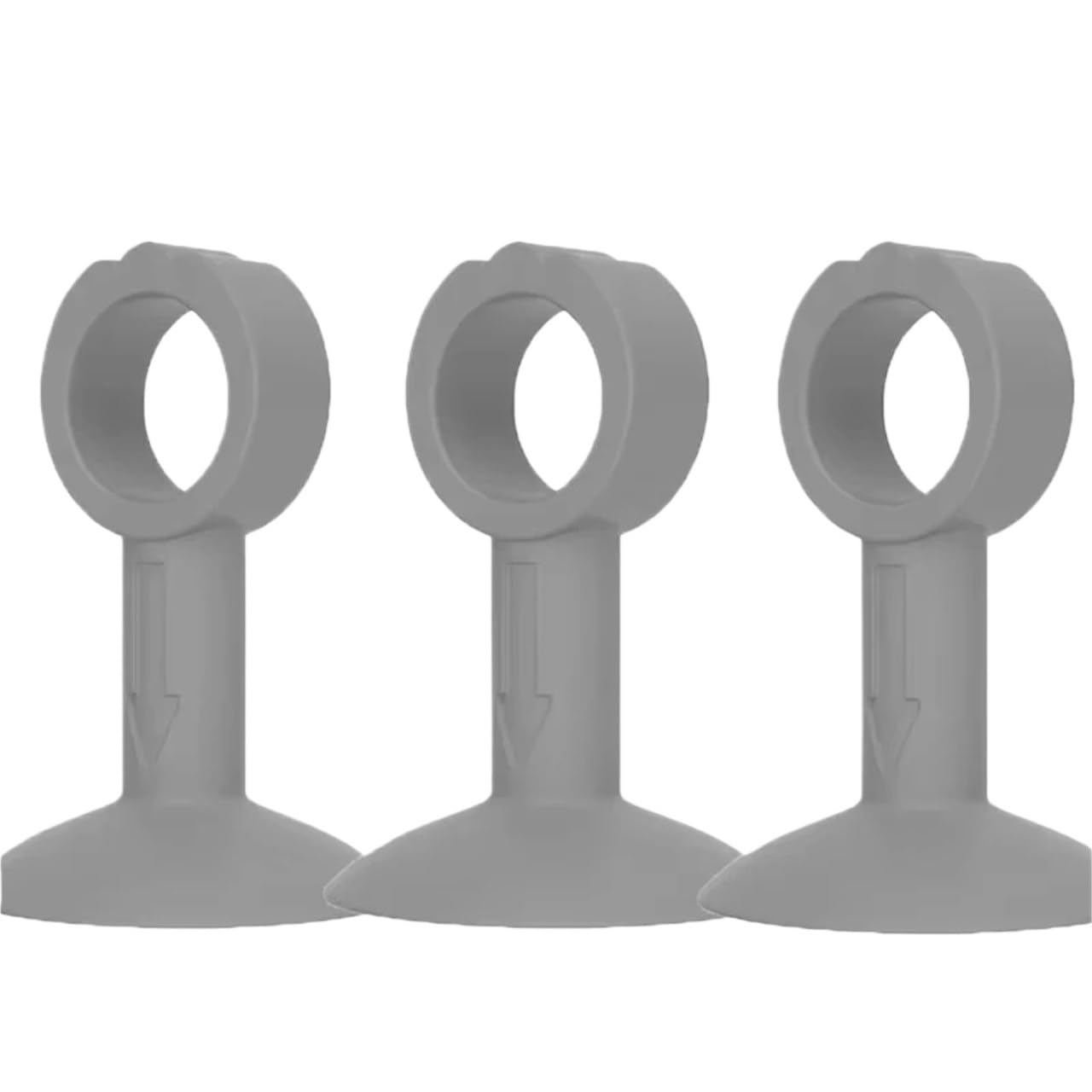 Trryuip 3Pc-Grey Silicone Door Handle Stoppers 2/3Pcs Handle Door Stopper Silicone Mute Buffer Pad