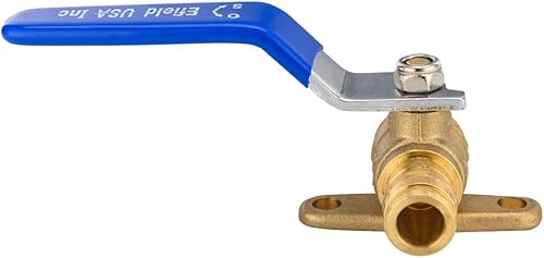 Miniatura 7 de Paquete de 5 válvulas de bola EFIELD Pex A de expansión de latón de 12 pulgada con oreja, ASTM 1960 (VALVE027-5PCS)