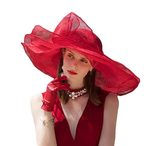 Fedoras Chapeaux Haut-de-Forme pour Femmes Chapeau Grand Bord