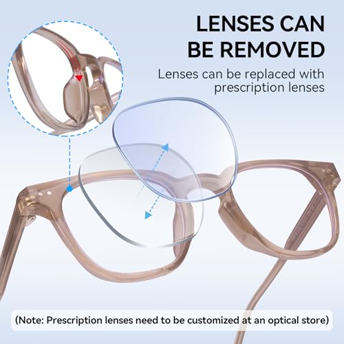 Image of Dollger Square Blue Light Blocking Glasses Women Men Computer Eyeglasses Fashion Light Weight TR90 Blue Light Glasses