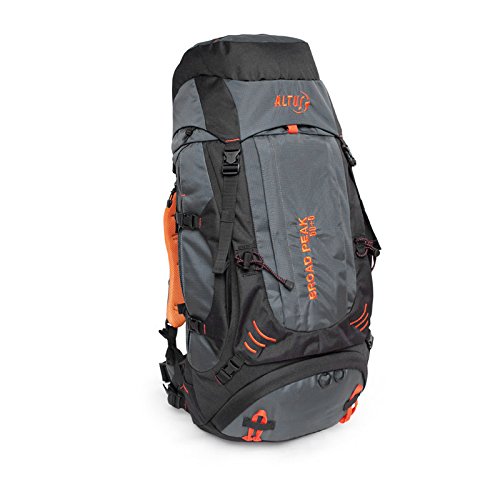 ALTUS Broad Peak 50 Mochila DE TRAVESÍA  Unisex Adulto  Gris NARNJA  Talla Única