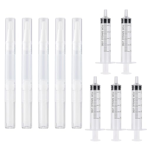 10pcs Touch Up Paint Brushes Fillable Paint Brush Pens Paint Touch Up Pen for Wall Paint Pen Large Capacity Touch-Up Paint Pen Drywall Repair Kit for Drywall Cabinets Furniture Stains Scratches Repair