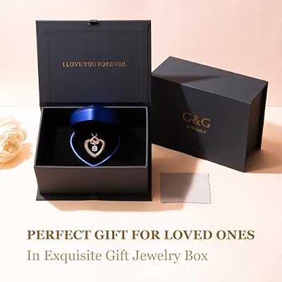 Heart Birthstone Necklaces Gifts for Women Wife, Jewelry for Women Wedding Anniversary Birthday Gifts for Wife Girlfriend Mom Christmas Valentines Gifts S925 Sterling Silver