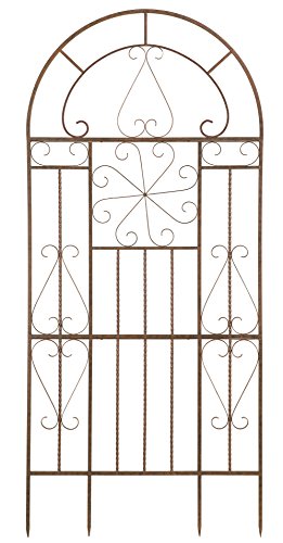 Deer Park Ironworks Kaleidoscope Trellis, Large, Natural Patina