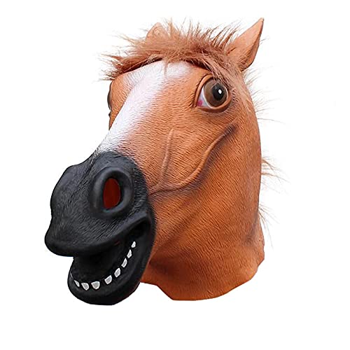 Mr.Fashion Creative parody of God beast latex mask - sand sculpture online celebrity live props - Halloween animal head cover (Jiangnan Canine and Horse)