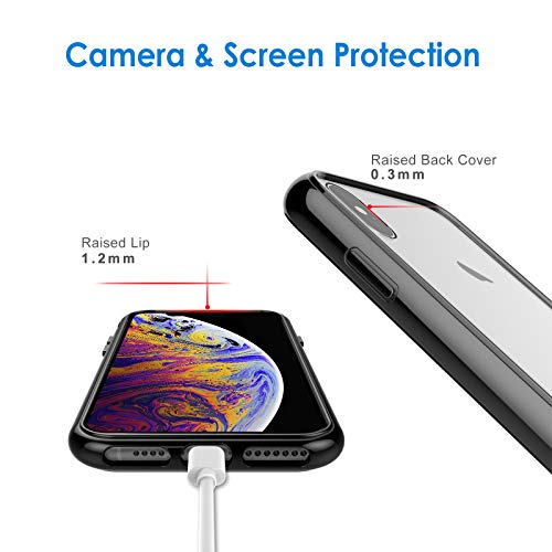 Jetech Case For Iphone Xs Max 6.5-Inch, Shockproof Phone Bumper Cover, Anti-Scratch Clear Back (Black) #TOP5