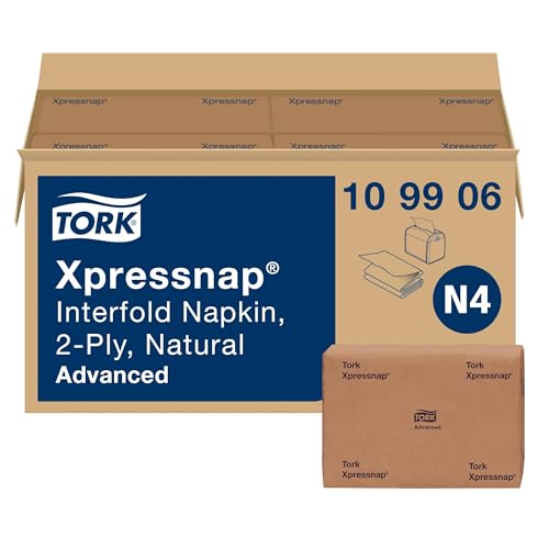 Serviette N4 Tork naturelle anti-gaspillage pour éviter le déchirement des mains