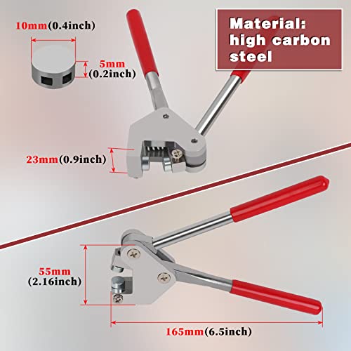 QLOUNI Sealing Pliers Set Security Lead Seal for Lead Diameter 10mm (1x Sealing Pliers + 20 x Seals + 20 x Seal Wires)