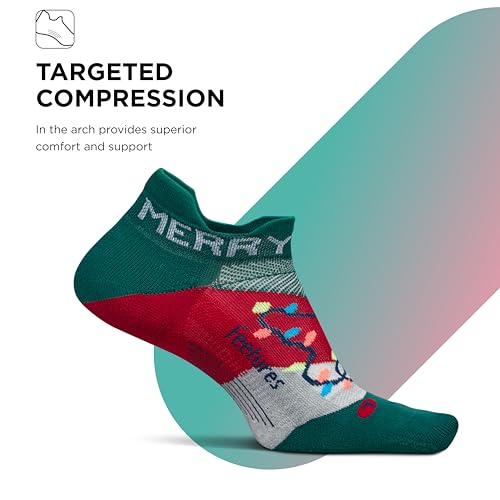 Image of Feetures Elite Light Cushion No Show Tab Sock Wave