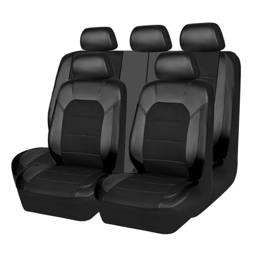 VAEVEN Housses de Sièges de Voiture pour Skoda Fabia Scala Octavia Superb Kamiq Karoq Kodiaq Elroq, Cuir PU Imperméable Ensemble de Housses Siège, Jeu...