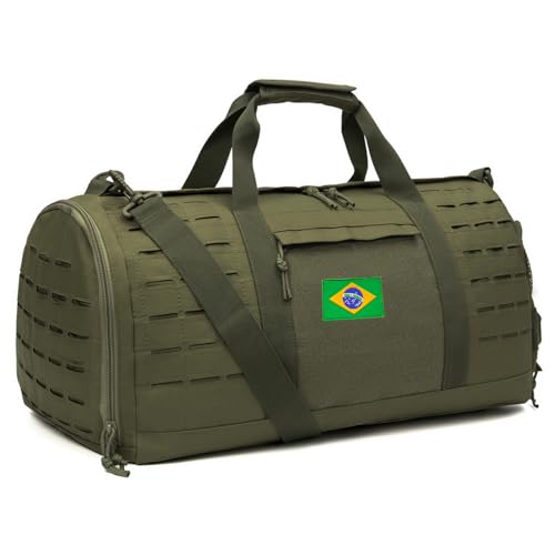 QT&QY 40L Mochila Tática Militar Para Homens Bolsa de Ginástica Esportiva Bolsa de Viagem para Treino Workout Com Compartimento Para Sapatos Bolsa de Final de Semana para Basquete Futebol