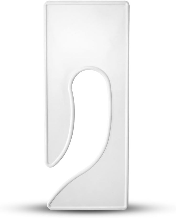 Discount Sizing- Blank King Rectangle Clothing Rack Hanger Dividers 200 Pack | Great for Retail, Dry Cleaners, Boutiques, Clothing Organization, Sizing Dividers, Garment Rack (White)