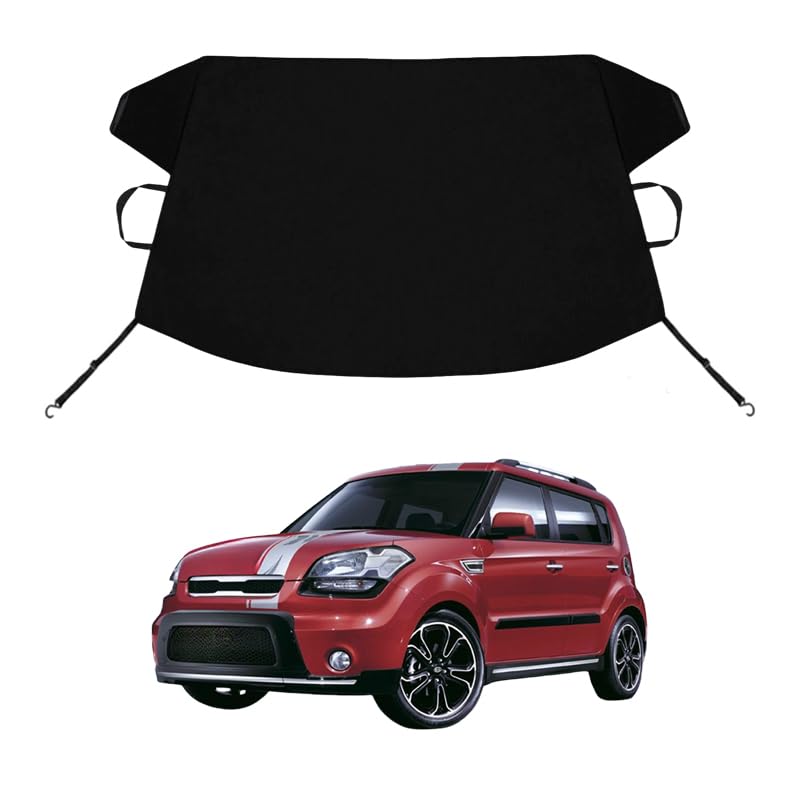 Image of Soul Custom Windshield Cover for Ice and Snow for K-I-A Soul Windshield Snow Cover 600D Shade Blocks Winter Frost Hail Protector Car Accessories