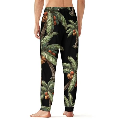 Palms Coconuts Tree Men's Pajama Pants Lounge Pant Sleepwear PJ Bottoms2