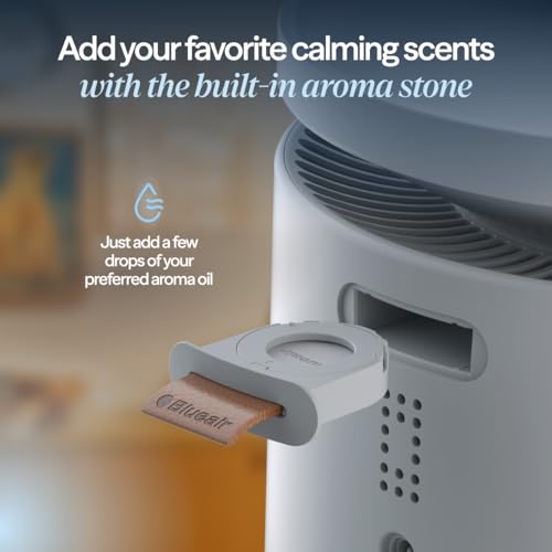 Image of BLUEAIR Room Humidifier - DreamWell - 72Hr Top-Fill Mist-Free InvisibleMist Technology Aroma Stone for Essential Oils and Soothing Mood Lighting - Quiet Operation for Bedroom and Home Use, Grey