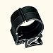 HellermannTyton 151-00174 Edge Clip Cable Clamp, Panel Thickness .04" -.012" PA66HIR Black 250/pk