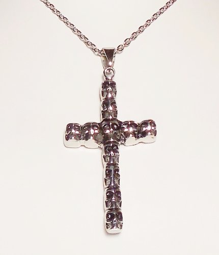 Necklace - Cross Of Skulls Stainless Steel Pendant #TOP3