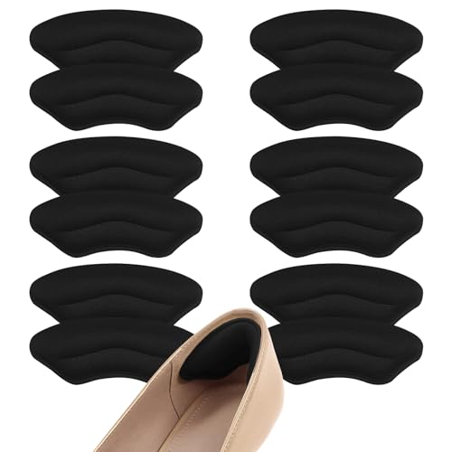 CGYISOL Heel Pads 6 Pairs Memory Foam Cushions for Shoes