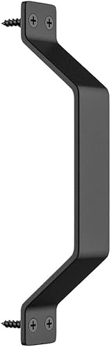 Miniatura 7 de WINSOON Manija de puerta corrediza de granero, cómoda y práctica manija de puerta táctil, cuerpo de acero inoxidable de carbono negro de alta