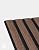 Bark & Bole Slat Smoked Oak Wall Panels, Measures 94.48" x 23.62", 11.81", Satin Oil Finish, Interior Decor for Walls & Ceilings, Noise Cancelling & Sound Absorbing for Home, Office & Bedroom, 4pcs