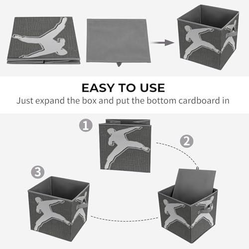 Cubes de rangement pliables à poignée renforcée pour vêtements - 5