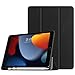 TiMOVO Case for New iPad 7th Generation 10.2" 2019 with Apple Pencil Holder, [Light Weight] Slim Back Protective Case with Auto Wake/Sleep, Smart Case Fit iPad 10.2-inch Retina Display - Black