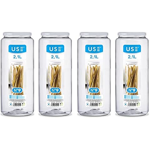 USE FAMILY - Lote 4 Botes de Cocina 2,1L Cover