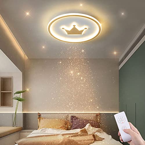 LED Deckenlampe Kinderzimmer,Led Deckenleuchte Mit Fernbedienung Nachtlicht Memory Funktion Modern Decke Lampen Cover