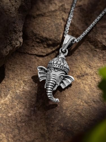 Image of ORIONZ Pendant Locket for Men & Women, 925 Sterling Silver with Zircon, 18K Gold Plated Unisex Jewellery