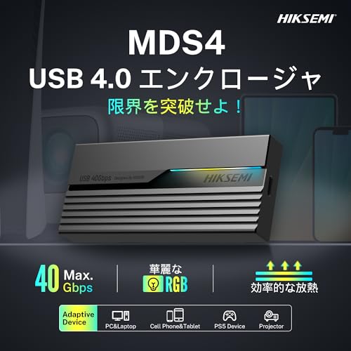 HIKSEMI M.2 USB4.0 40Gbps高速転送 の商品画像 1