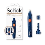 Schick Hair Trimmer, 3-in-1 Trimmer for Nose, Ear & Eyebrows, Painless Hair Removal, Cordless, Quick-Change Attachments, Waterproof, Expert Finish, Unisex Grooming