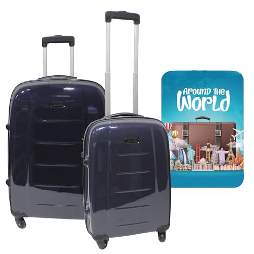 WELL HOME MOBILIARIO & DECORACIÓN Suitcases with 4 Wheels and Protective Case, Multicoloured