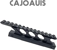 Vista 4 de Picatinny Riser Mount 1 pulgada táctico de alto perfil montaje base elevador Weaver Picatinny Rail hacia adelante extendiendo alcance y óptica