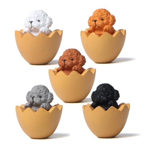 Decorazione versatile: il set di cani KARLOR in miniatura è perfetto come decorazione per computer, scrivania, cruscotto auto, acquario o come decorazione creativa da tavolo