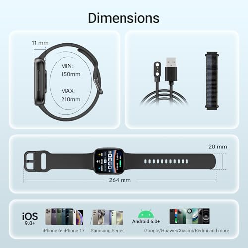 Fitpolo Smart Watch GTX20 1.85" AMOLED – Budget All-Day Fitness Tracker — view 9