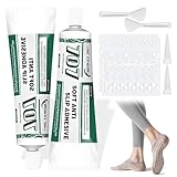DULZEN Sock Stop Anti Rutsch Set Sockenstopper Flüssig wasserfeste Stofffarbe für Sockenstopper Sockenstopper für Wollsocken Stopper für Socken Antirutsch Kleber für Socken (30ml × 2)