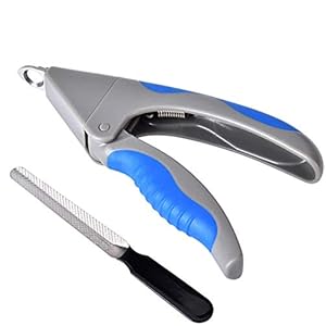 Queta Coupe Ongles Chiens et Chats, Coupe-Griffes pour Chats et Petits Chiens,Convient aux Petits et Moyens Chiens, Rongeurs,Pince Griffe Chien avec Lime à Ongles